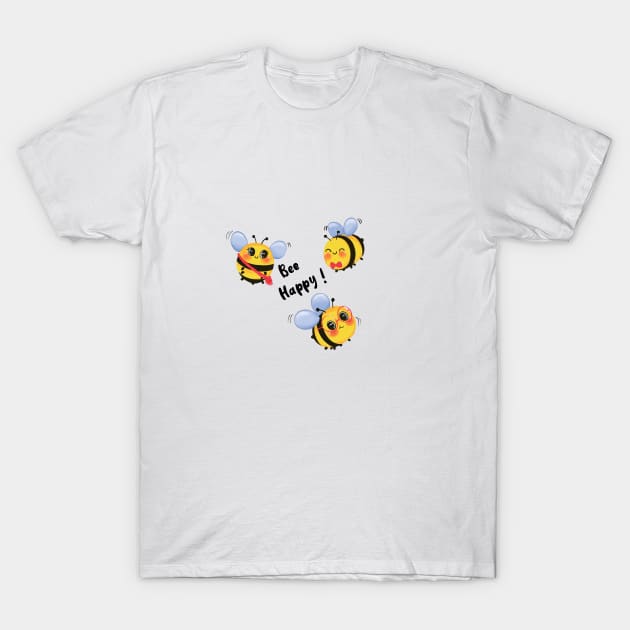 Bees T-Shirt by Mannu Ilustra